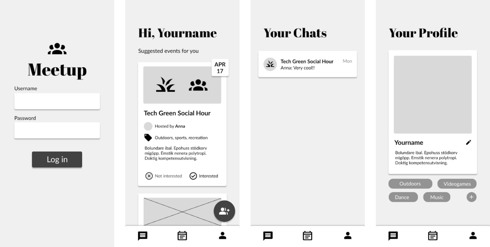 Meetup design